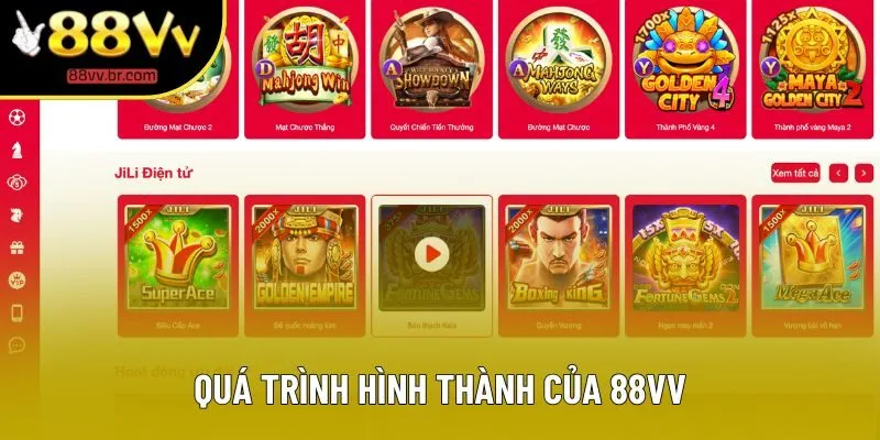 Quá trình hình thành của 88VV Quá trình hình thành của 88VV